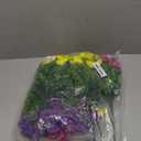 Artificial Faux Flowers Plants for Outdoor Outside Decoration, 12 Bundles Fake Silk Colorful Morning Glory UV Sun Resistant Look Real for Spring Summer Front Door Porch Patio Planter Yard Urn (Multi Color(3 Purple, 3 Fuchsia, 3 White, 3 Yellow))