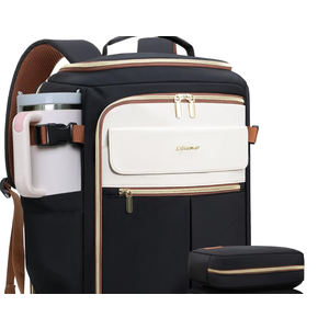 Travel Backpack for Women, 40L Carry On Backpacks Flight Approved, 18x14x8 Inches Personal Item Travel Bag, Large Backpack for Travel fits 17.3” Laptop, Waterproof Weekender Bag