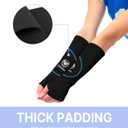 ChinFun Volleyball Arm Sleeves Passing Forearm Padded Sleeves with Protection Pads and Thumbhole for Teen Girls Youth Women (10", Black & Blue)