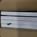 KINLINK 5x7 Picture Frame White Set of 4, Wooden Photo Frames Matted 4x6 with Plexiglass for 4x6 with Mat or 5x7 without Mat for Table and Wall Display