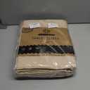 BRILLMAX 6 Pack Beige Round Tablecloths 90 Inch for 60 Tables - 150 GSM Polyester Fabric, 15" Standard Drop, Water, Stain & Wrinkle Resistant Cloth Cover for Wedding Reception Banquet Dining