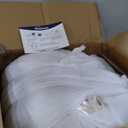 Hobestluk Bean Bag Chair Giant Bean Bag Chairs for Adults Big Adult Bean Bag Chair with Foam Filler Large Beanbags with Stuffed Back Lazy Sofa, White-Oversize