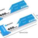 BETAFPV 4pcs BT2.0 450mAh 1S Battery 3.8V 30C Lipo Battery with BT2.0 Connector Compatible for 1S Tiny Whoop Drone Quadcopter Like Meteor75, Cetus Pro FPV Kit, Cetus X FPV Kit