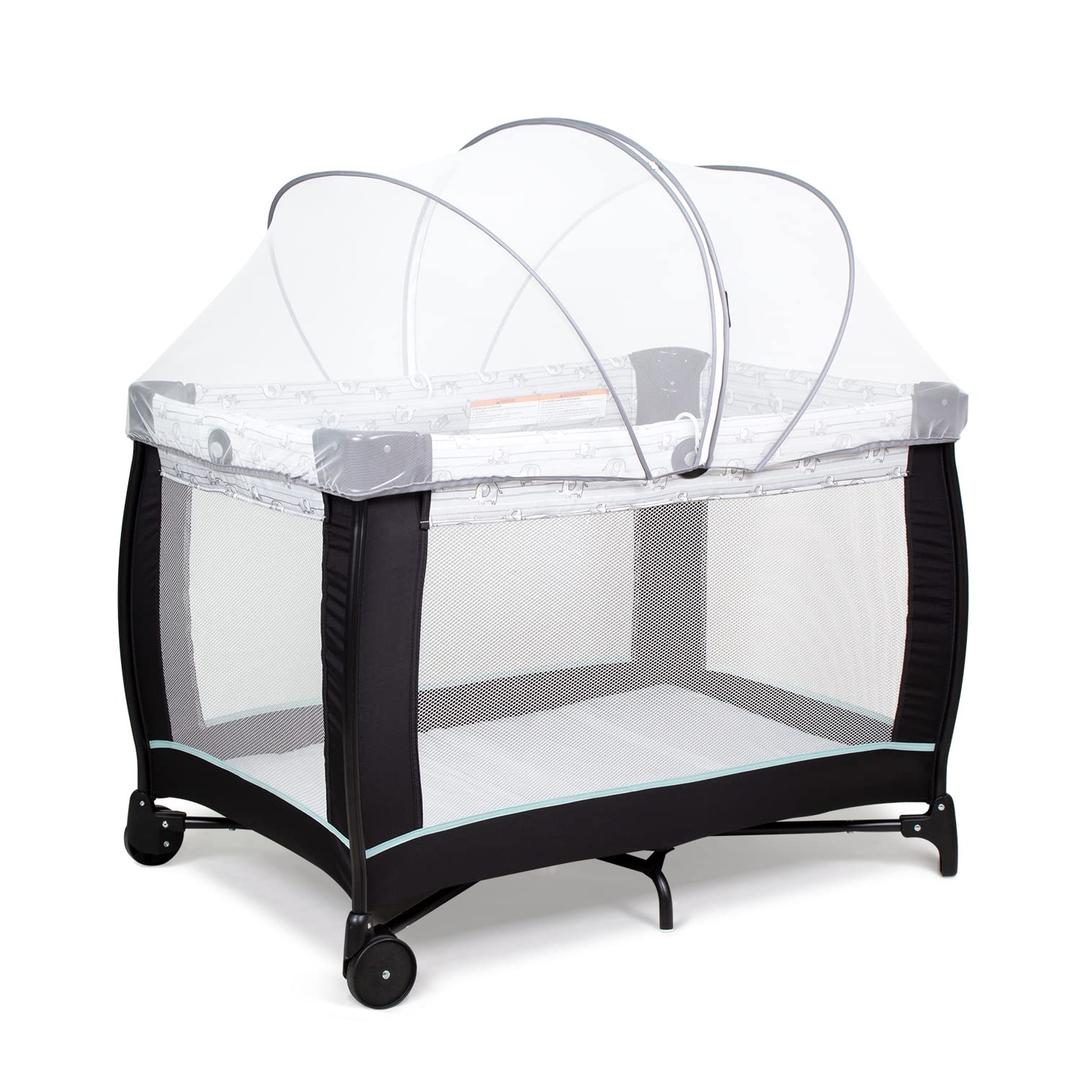 Beberoad Love Pack N Play Tent Cover Playpen Mosquito Net Cover with 2-Way Zipper for Travel Crib/Playard (White) (Playard Cover-white)