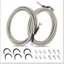 Fuel Line Kit Fit for Chevy HHR, 2006-11|Cobalt, 2005-10|Pontiac G5, 2006-10|Saturn Ion, 2003-07 - Replace 2.2L/2.4L QFF0015SS Upgraded with Stainless Steel Braided Fuel Line-Quick Fix
