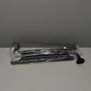 Room Darkening Curtain Rods for Windows, 28 to 53 Inches Splicing Construction Drapery Rod, 1" Adjustable Blackout Wrap Around Curved Curtains Rod, Wall Mounted Ceiling Mounted, Matte Black