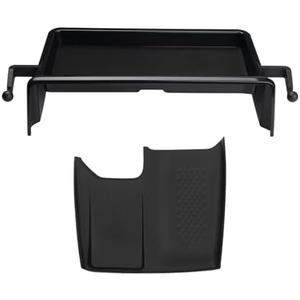Canvcle Center Console Dashboard Organizer for 2024-2025 Toyota Grand Highlander Accessories, Navigation Dash Screen Storage Box Rear Behind Screen Dashboard Tray with Wireless Charging Anti-Slip Mat