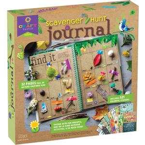 Craft-Tastic Scavenger Hunt Journal - Nature DIY Craft Kit - 32 Page Journal with Over 500 Stickers - Ages 6+