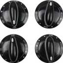 NEW Surface Gas Range Burner Knob 4 Pack Replacement for Whirlpool, Maytag, Magic Chef AP4100044 PS2088607 EA2088607 74011287