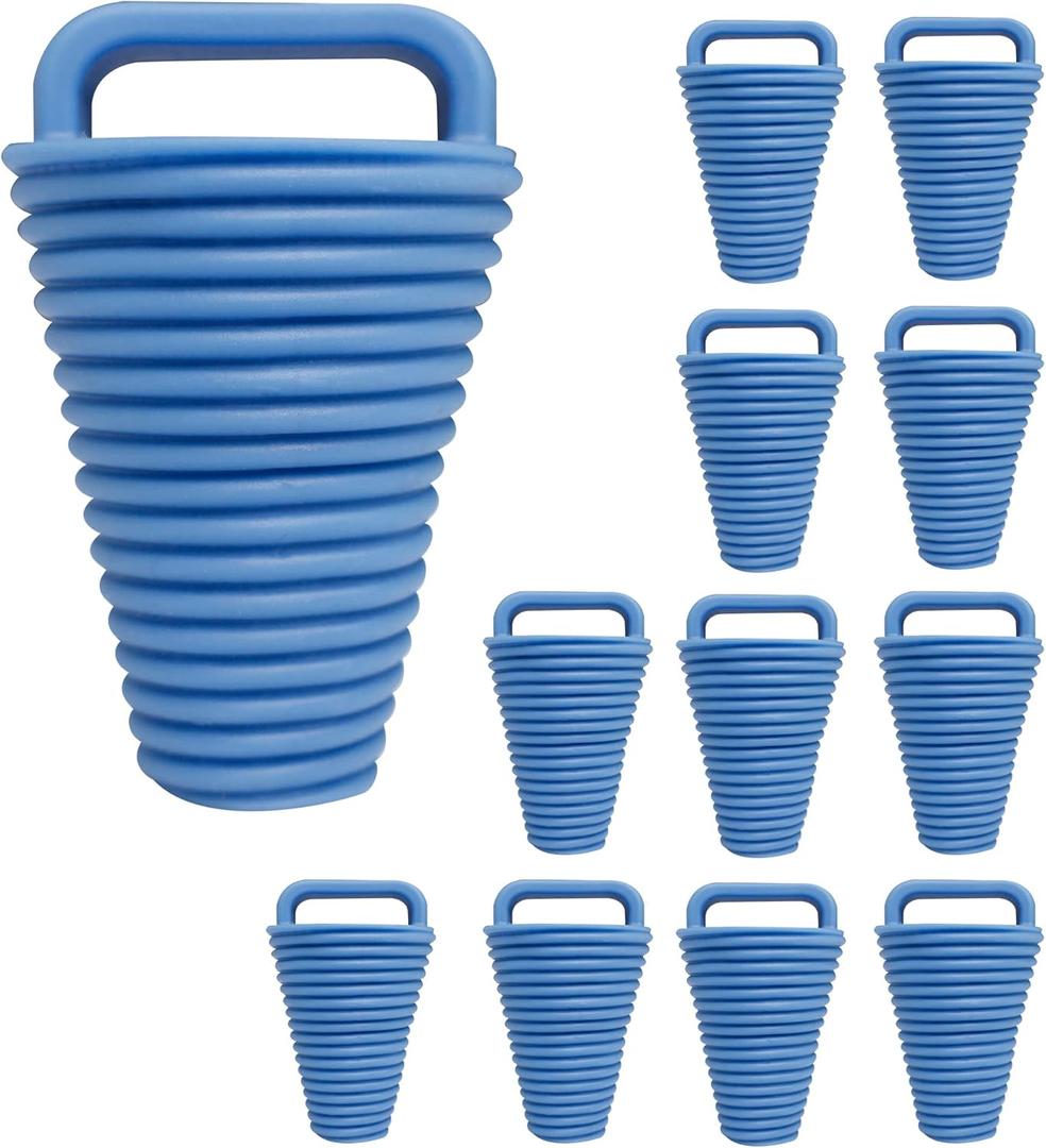 12 Pieces Kayak Scupper Plug Kit TPE Scupper Plugs Drain Holes Stopper Bung with Handle, Small