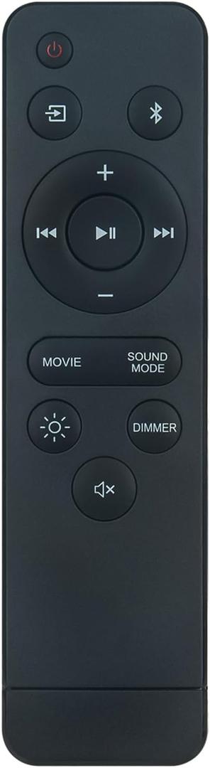 Replacement Remote Compatible with Onn 20 Inch 100075108 Black Soundbar