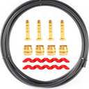 Replacement Bike Hydraulic Disc Brake Hose Line with Brass Olive and Barbed Fitting Kit Compatible with Shimano BH59, BH90, Deore, XTR, XT, AVID SRAM, 2.5m Length, Multiple Fitting options (for BH59)