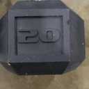 Rubber Coated Dumbbell Weight Set, 20lbs and 5lbs