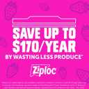 Ziploc Gallon Food Storage Bags, Stand-Up Bottom, Easy to Fill, 81 Count (Packaging May Vary)