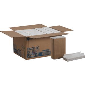 Georgia-Pacific Pacific Blue Basic, 1-Ply C-Fold Paper Towels by GP PRO, White, 20603, 2,400 towels/pack,10 packs/case