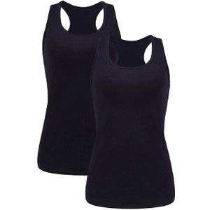 beautyin Women Tank Top with Shelf Bra Racerback Workout Yoga Tops Undershirt (Size XX-Large)