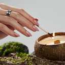 BTArtbox Press On Nails Almond - Flesh Pink Nude Short Fall Press On Nails with Glue for Women, Opaque Soft Gel Glue On Nails in 16 Sizes - 32 Stick On Nails Kit, Fawn Fleek