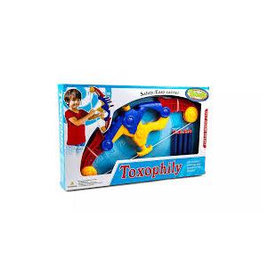 Toxophily Toy Bow and Arrow for Kids with 4 Foam Arrows Like Darts Great Indoor & Outdoor Toxophily Toy Bow and Arrow for Kids with 4 Foam Arrows Like Darts Great Indoor & Outdoor