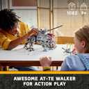 LEGO Star Wars at-TE Walker 75337 Building Toy Set for Kids, Boys, and Girls Ages 9+ (1,082 Pieces), 18.9 x 14.88 x 2.78 inches