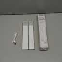 PureOptics LED Rechargeable Under Cabinet Lighting, Motion Sensor On/Off, Warm White LED, Stick-On Install for Kitchen & Closets - 2 Bars (Silver)