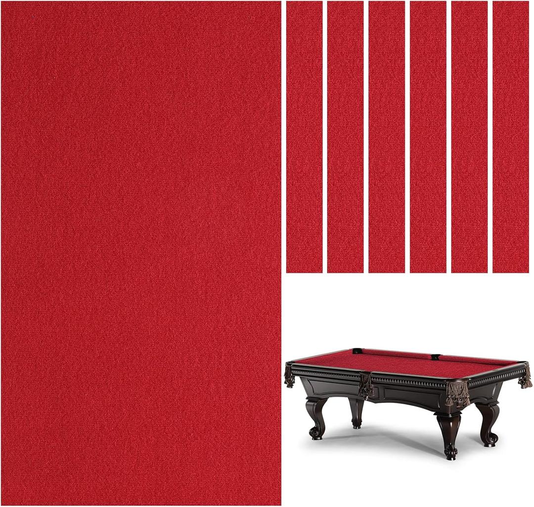 Billiard Cloth, 8.53ft Pool Table Felt Cloth for 8ft Pool Tables, Billiard Protector with 6 Cloth Strips Used for Home, Clubs, Bars
