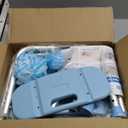 Shower Chair with Back for Elderly Seniors,Shower Stools and Benches for Adults,Bath Chair Shower Benches for The Disabled,Shower Seats,Blue Tub Chair