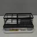 Cisily Large Capacity Kitchen Sink Caddy Organizer, Rustproof Non-Slip Sponge Holder With Dish Brush Holder Organizer, Kitchen Organization and Storage, Essentials Accessories for Countertop (Black)