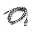 Charger Micro USB Cable - Black Rope