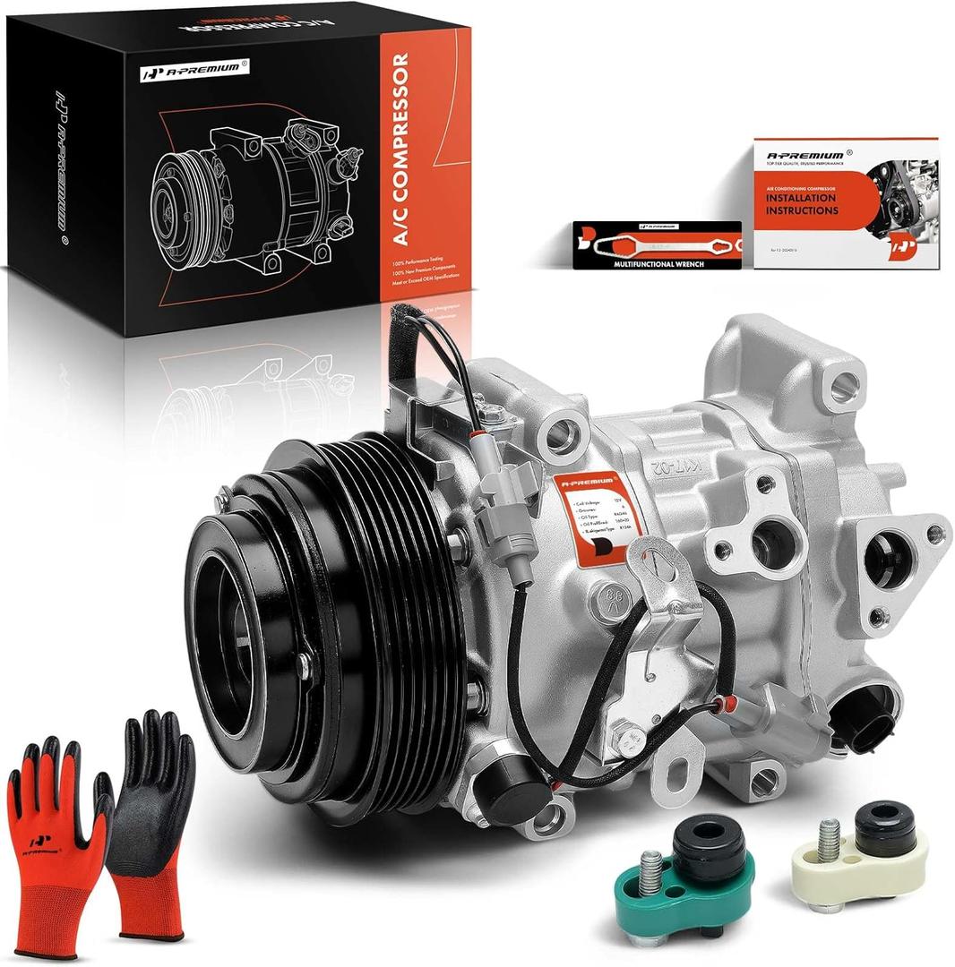 A-Premium Air Conditioner AC Compressor with Clutch Compatible with Toyota RAV4 2.5L 2013-2017