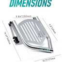 MoKitDora Touring Luggage Rack Rear Grab Handles Bracket for 2009-Later Harley Road Glide Road King Street Glide Electra Glide, Chrome