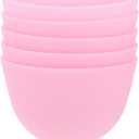 FOMIYES Silicone Facial Mask Mixing Bowl Pink Medium Size 4 Inch Lightweight Easy Clean Diy Skincare Tool for Home Spa and Travel