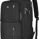 MATEIN Travel Laptop Backpack, Flight Approved Carry on Backpack with USB Port & Shoe Compartment, Large Personal Item Bag Fits 15.6 inch Laptop, Water Resistant Luggage Overnight Weekender Bag, Black