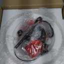 Luvkczc Upgrade Semi Flush Mount Ceiling Light,Brass Ceiling Light Fixture, Mid Century Ceiling Light, Glass Close to Ceiling Light for Bedroom Kitchen Porch Hallway, Bulbs Not Included