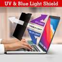 Privacy Screen for MacBook Air 13 Inch (2018, 2019, 2020, 2021, M1) Removable Laptop Privacy Filter Shield and Protector For Macbook Pro 2016, 2017, 2018, 2019, 2020, 2021*, 2022, M1, M2