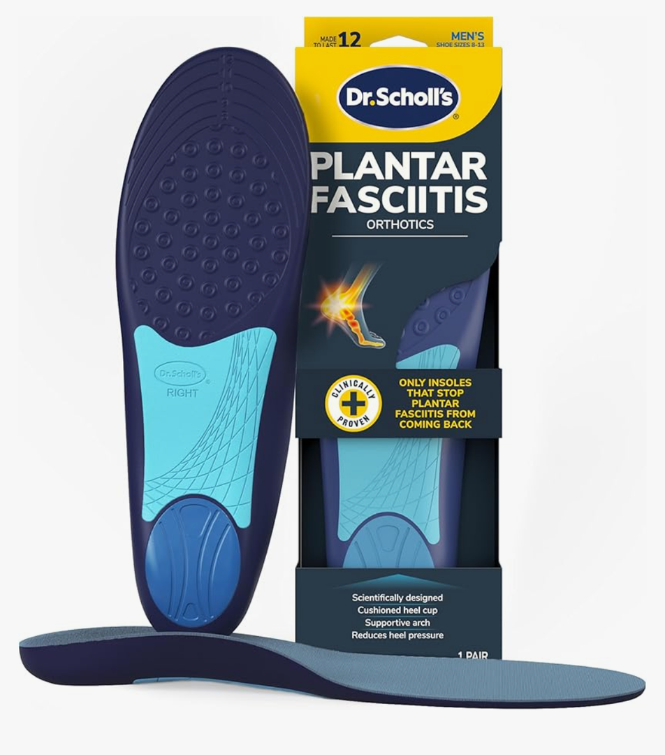 Dr. Scholl’s Plantar Fasciitis Pain Relief Orthotic Insoles, Immediately Relieves Pain: Heel, Spurs, Arch Support, Distributes Foot Pressure, 1 Pair