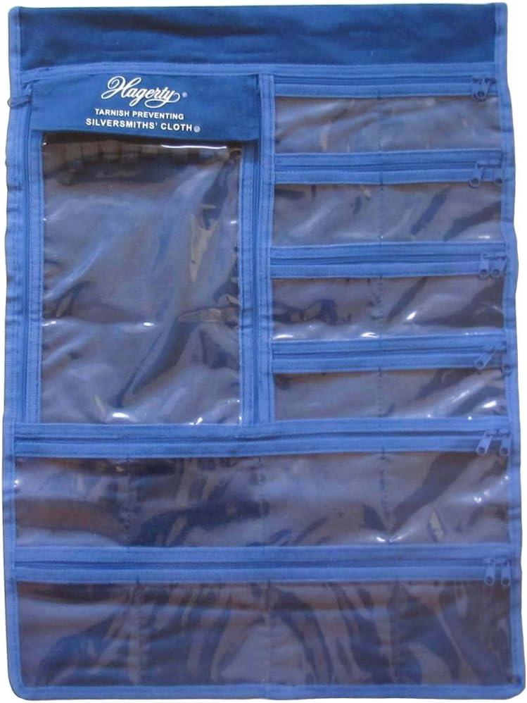 Hagerty Hanging Jewelry Keeper Made with Hagerty's Silver Cloth to Prevent Tarnish