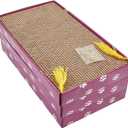 PEEKAB Cat Scratcher Cardboard Wide Scratching Board Reversible Corrugate Cat Scratch Pad with Box Catnip Included Large 3PCS