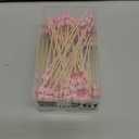 Tioncy 100 Pcs Cherry Bow Cocktail Picks Swizzle Stick Toothpicks 4.72 Inch Long Bamboo Fancy Toothpicks for Appetizers Drinks Birthday Bridal Wedding Baby Shower Party Decoration