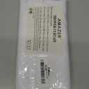 Amazer White Shower Liner Cloth Waterproof, White Shower Curtain Liner Fabric with Weighted Stones, Washable Shower Curtain and Liner 2-in-1, 120G Heavy Duty, 12 Grommet Holes, 72 x 72 Inches