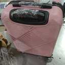 Tripcomp 2 Piece Carry on Luggage Set, Airline Approved 20 Inch Luggage with Cosmetic Case HardShell Suitcase with Spinner Wheels, Lightweight Durable Hardside Suitcases Set, Pink