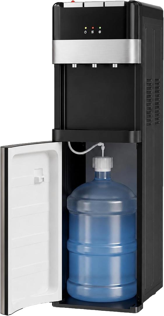 OLIXIS Bottom Loading Water Dispenser for 5 Gallon Bottles, Hot Cold Room