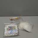 Crtiin 48 Pcs Decoupage Kits, 18 Pcs 4'' White Scallop Shells, 24 x Assorted Decoupage Paper Napkins with Glue Paint Strips Pigments and Paint Brushes for Home Decor Ornaments DIY Arts Crafts (Flower)