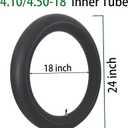 2-Pcs 4.10/4.50-18 Inner Tube 110/100-18, 110/90-18, 110/80-18, 120/90-18, 120/80-18, 100/100-18 14 Inch Replacement Tire Straight Valve Stem