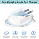 iPhone Fast Charger, iPhone Charger Fast Charging 2Pack PD 6FT Type C Quick USB C to Lightning Cable Cord Fast Charger iPhoneUSB C Wall Block Plug for iPhone14 13 12 11 Pro Max XR XS X, iPad, AirPods