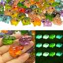 60 Pcs Luminous Resin Frogs Little Frogs Glow in The Dark for Craft,Garden Decor, Home Decorations