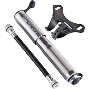 Pro Bike Tool Mini Bike Pump - Compact and Portable Bicycle Tire Pump for Fast Inflation - Compatible with Presta and Schrader Valves - Lightweight and Durable Design - Essential Bicycle Accessories