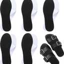 Cutecrop 5 Pairs Adhesive Insoles for Sandals for Women Absorbs Sweat Controls Odor Always Stay in Place for Summer Mules Garden Shoes Nurse Clogs Sockless Shoes (XL)