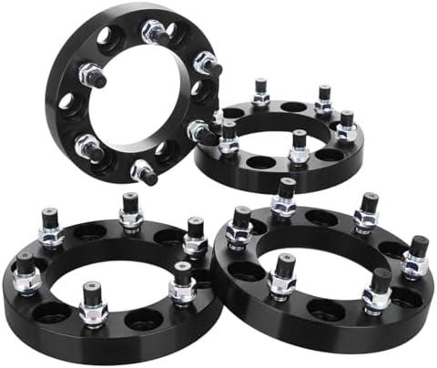 Betthand 4PK 6x5.5 to 6x5.5 (6x139.7mm) Wheel Spacers, 108mm Centric Hub Bore, M12x1.5 Studs Thread, 1 inch (25.4mm) Thickness for Toyota Tacoma, 4Runner, Tundra, FJ Cruiser