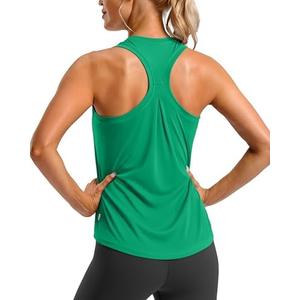 G Gradual Women's Workout Tank Tops Racerback Athletic Yoga Tops Loose Fit Sleeveless Running Gym Sports Shirts for Women L