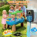 Water Table Pump Kids Toys: Firefighter Water Table Pump Continuous Flow Adjustable Water Pressure 12V Safe Plug-in Long Cord No Drilling Kids Outdoor Water Play Toys Accessories for Toddlers 1-3 4-8